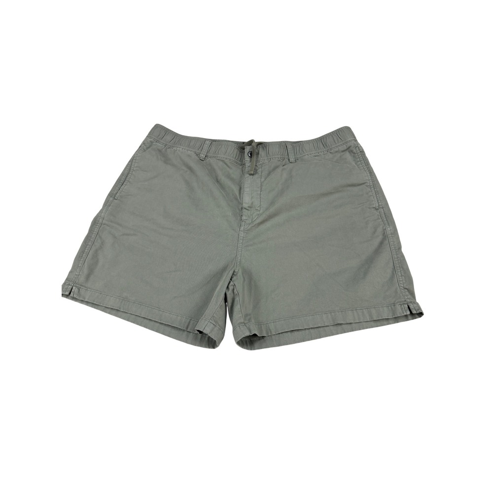 Todd Snyder Mens Weekend Shorts Olive Green Elastic Waist Cotton Stretch XXL